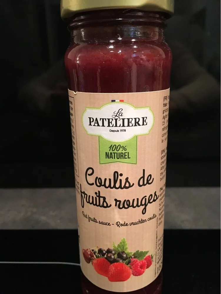 La Patelière Coulis de fruits rouges 100% naturel