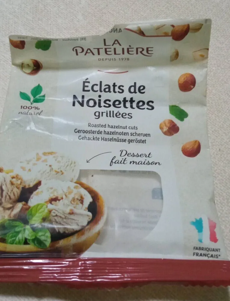 Éclats de noisettes grillées