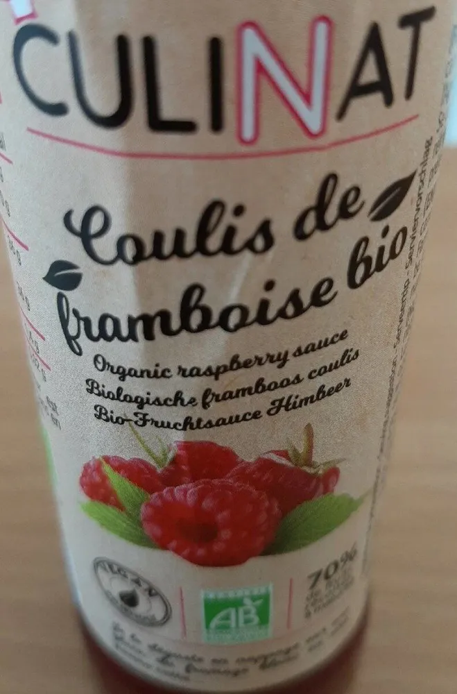 Coulis de framboise bio