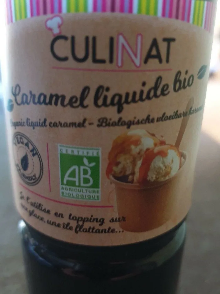 Caramel liquide bio