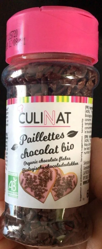 Paillettes chocolat bio