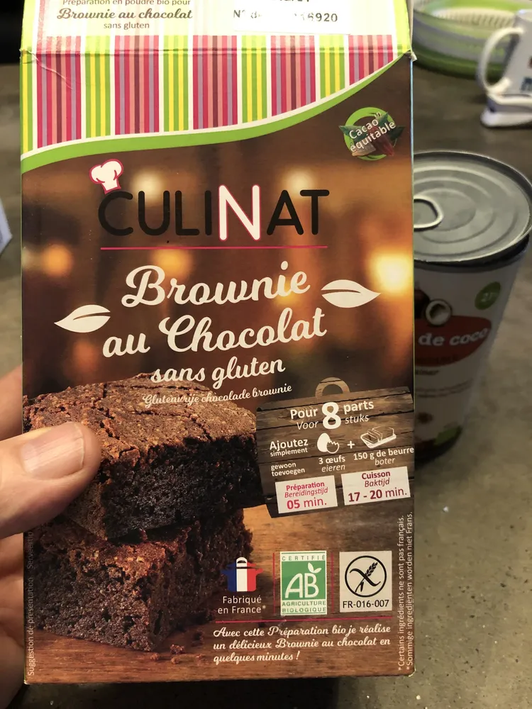 Brownie au Chocolat sans gluten