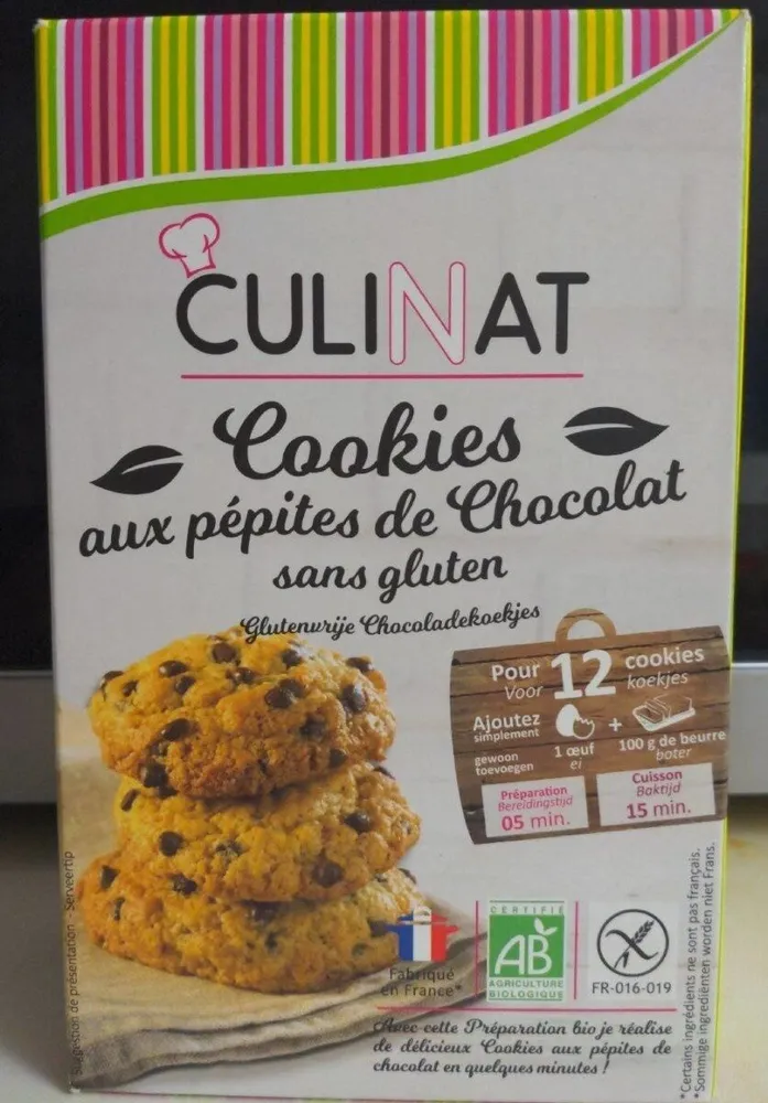 Cookies aux pépites de chocolat sans gluten