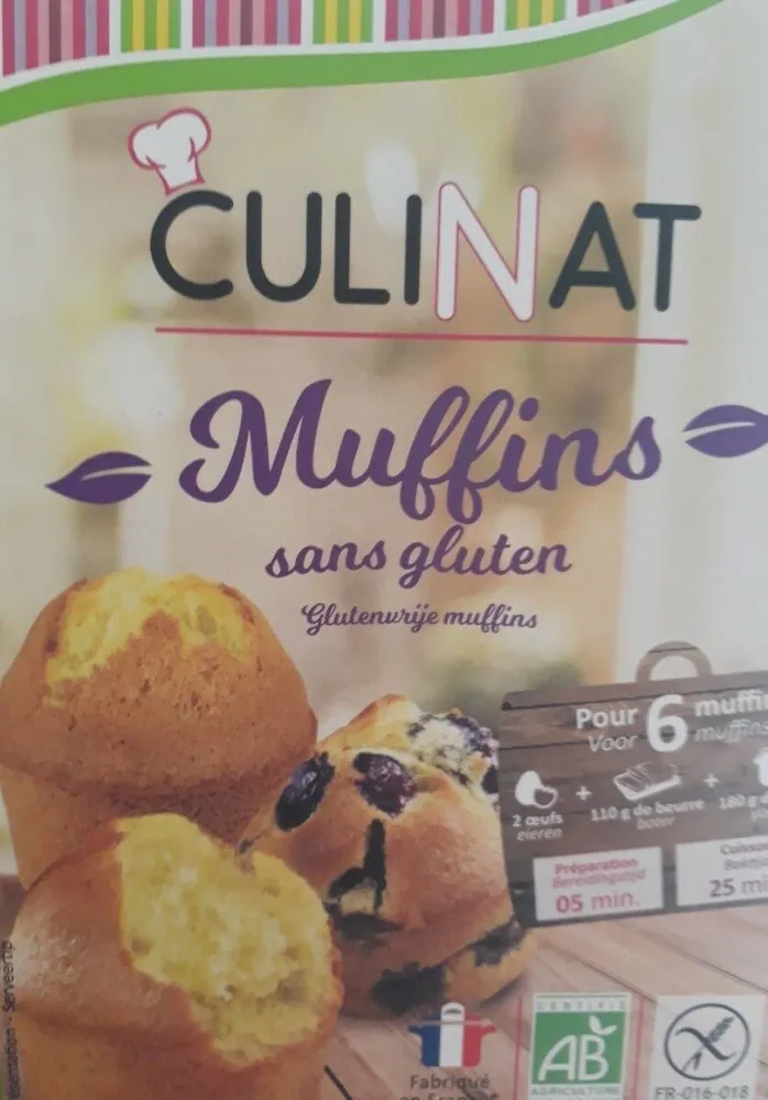 Culinat muffins sans gluten