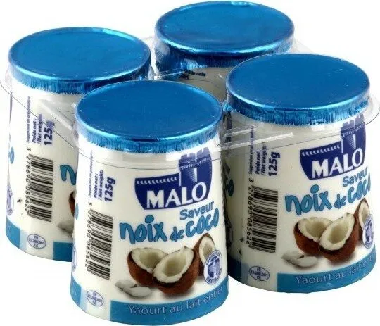 Yaourt lait entier saveur noix de coco