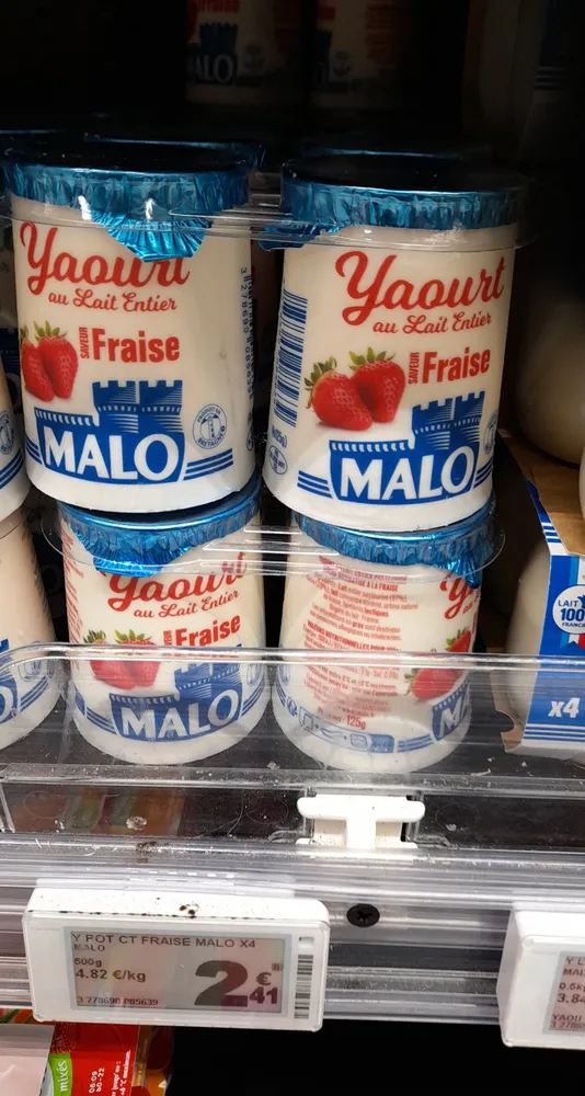 Malo yaourt saveur fraise