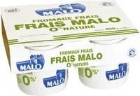 Fromage Frais Nature Malo 0%* *matières grasses sur produit fini