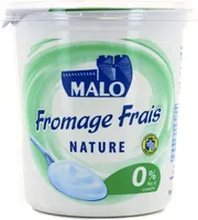 Fromage Frais Malo nature 0%* *matières grasses sur produit fini