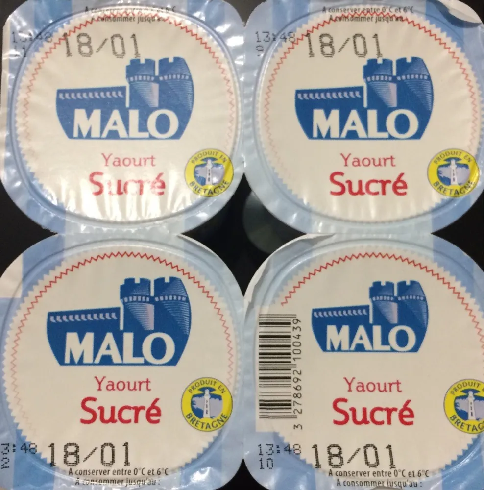 Yaourt Nature Sucré