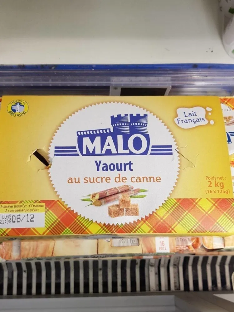 Yaourt au sucre de canne