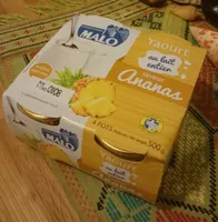 Yaourt au lait entier saveur ananas