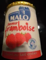 Yaourt au lait entier saveur framboises