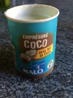Lait pasteurisé emprésuré sucré à la noix de coco