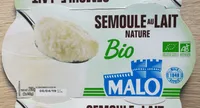 Semoule au lait nature bio
