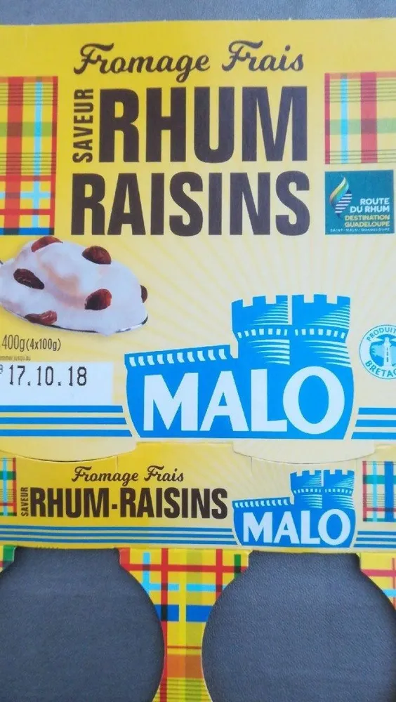 Fromage Frais saveur Rhum Raisins