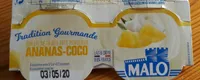 Yaourt ananas coco