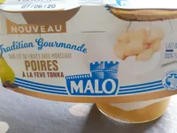 Yaourt lait entier sur lit de poire et fève tonka