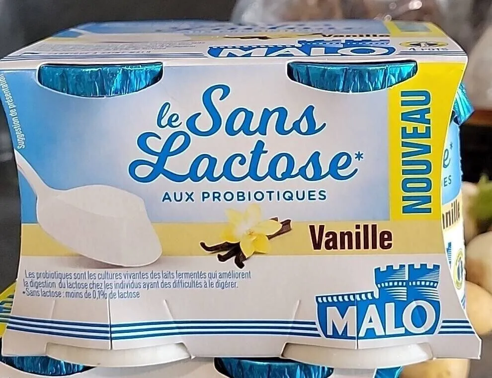Yaourt sans lactose vanille