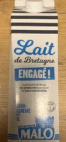 Lait de Bretagne DEMI-ÉCRÉMÉ UHT