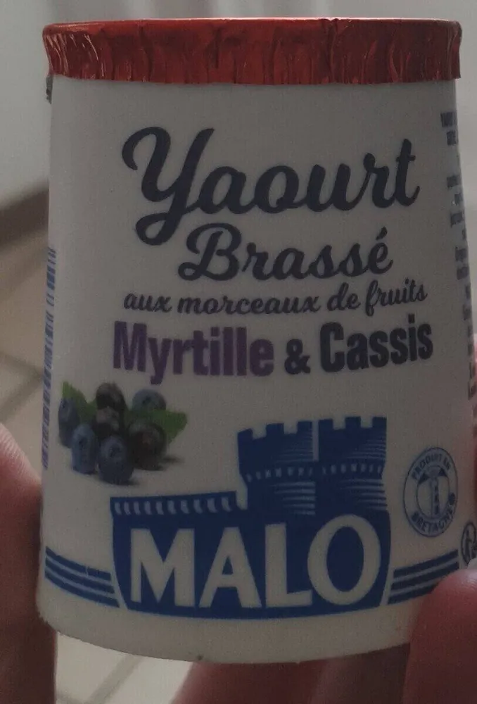Yaourt Brassé aux morceaux de fruits Myrtille & Cassis