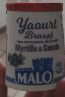 Yaourt Brassé aux morceaux de fruits Myrtille & Cassis