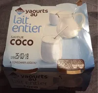 Yaourt au Lait Entier Saveur Coco
