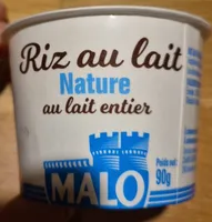 Riz au lait naturel au lait entier