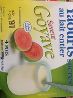 Yaourts sucrés au lait entier saveur Goyave