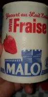 Yaourt au lait entier saveur fraise