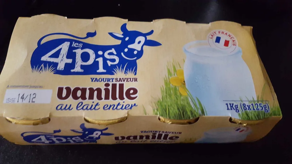 Yaourt Saveur Vanille au Lait Entier