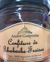 Confiture de rhubarbe-fraises