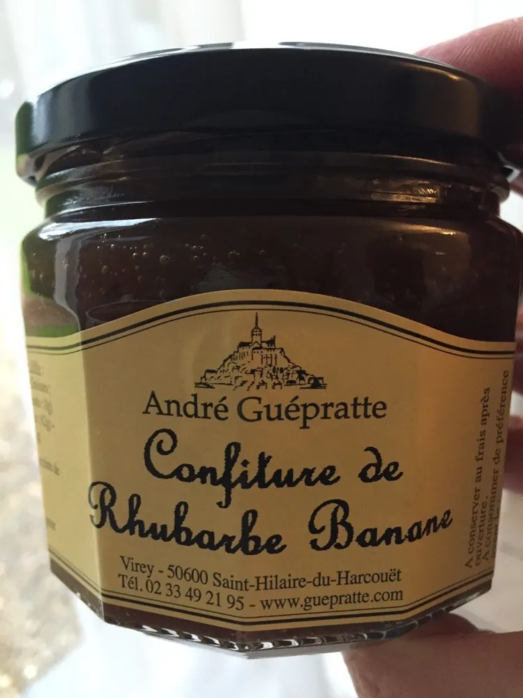 Confiture de rhubarbe - banane