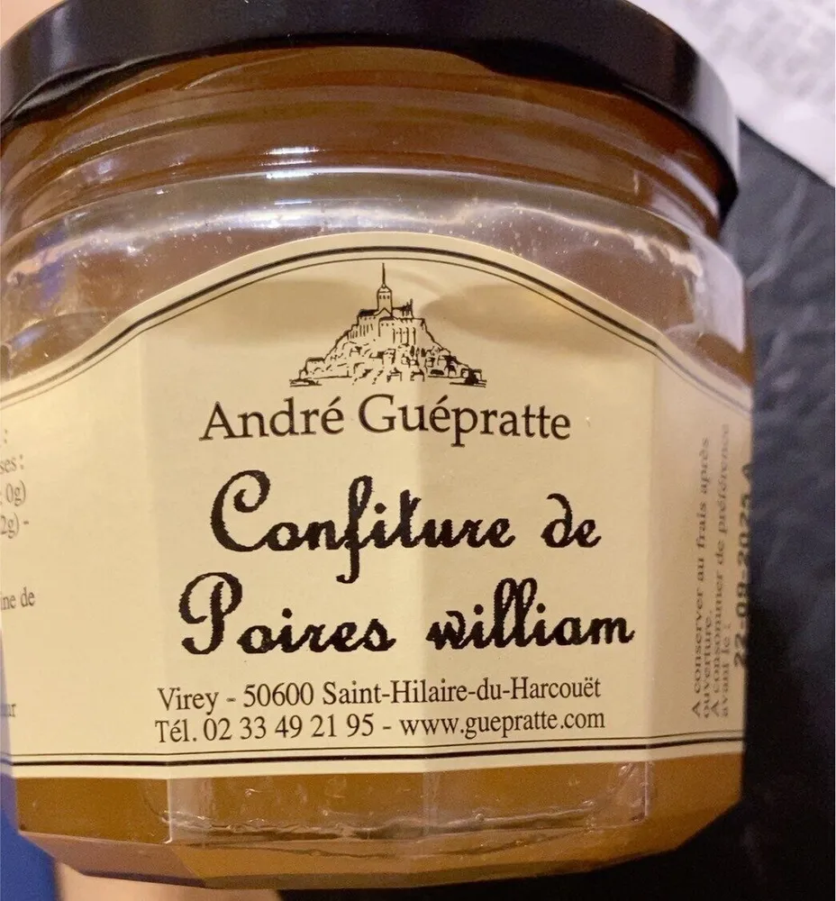 Confiture de poires william