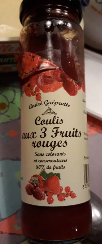 Coulis au 3 fruits rouges