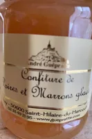 Confiture poire et marrons glaces