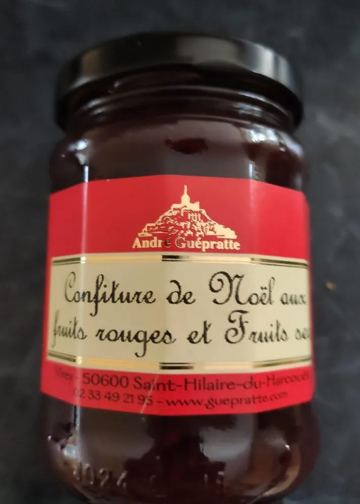 Confiture de Noël aux fruits rouges et fruits secs