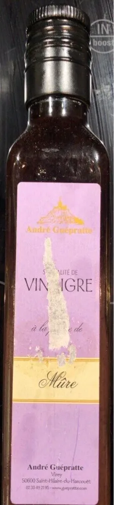 spécialité au vinaigre et à la pulpe de mûre