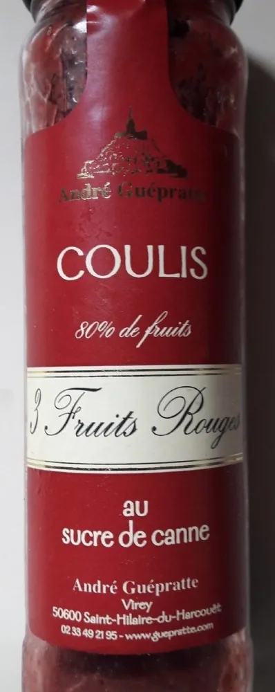 Coulis 3 fruits rouges