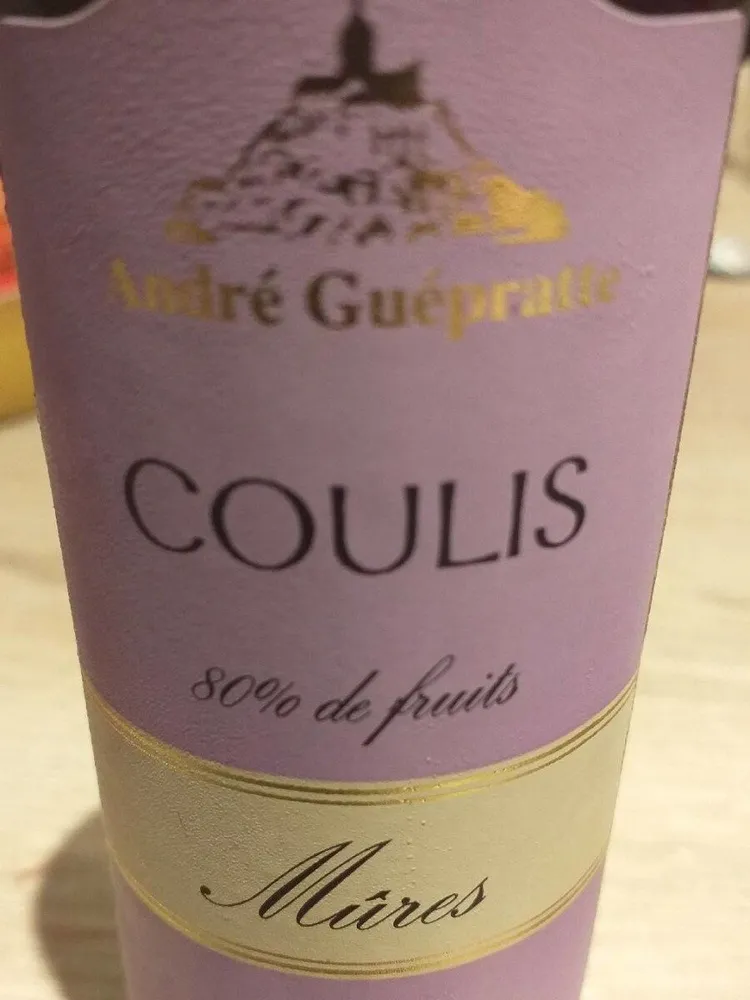 Coulis de mûres