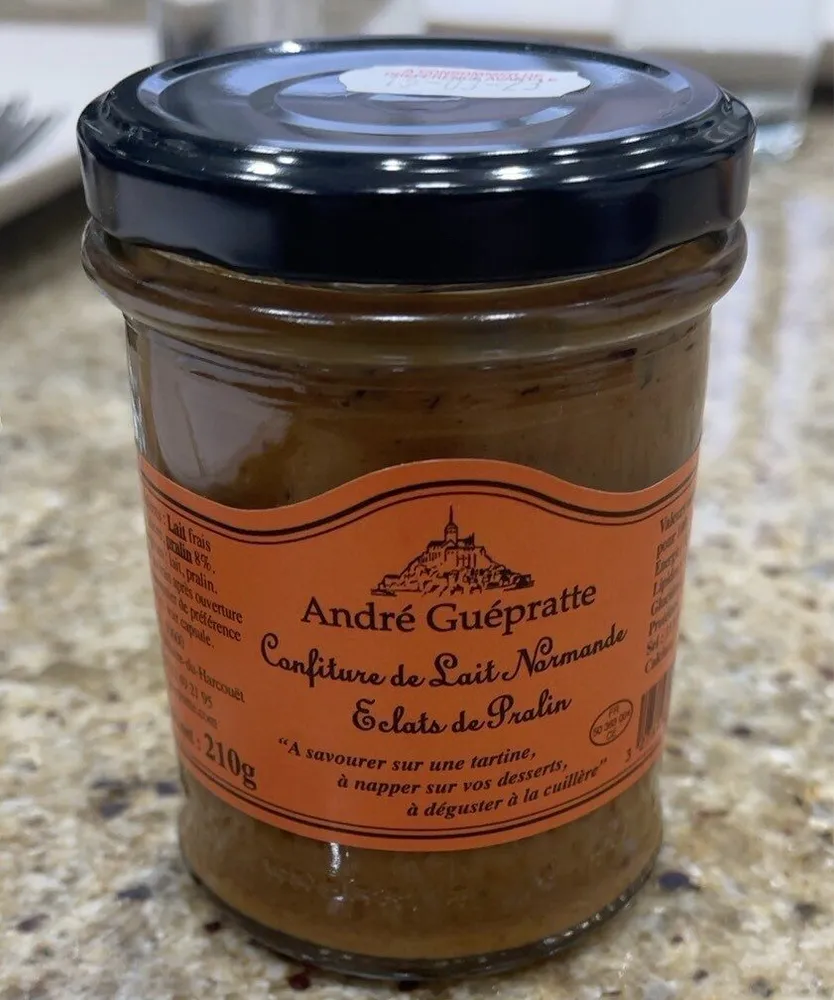 Confiture de lait normande éclats de pralin