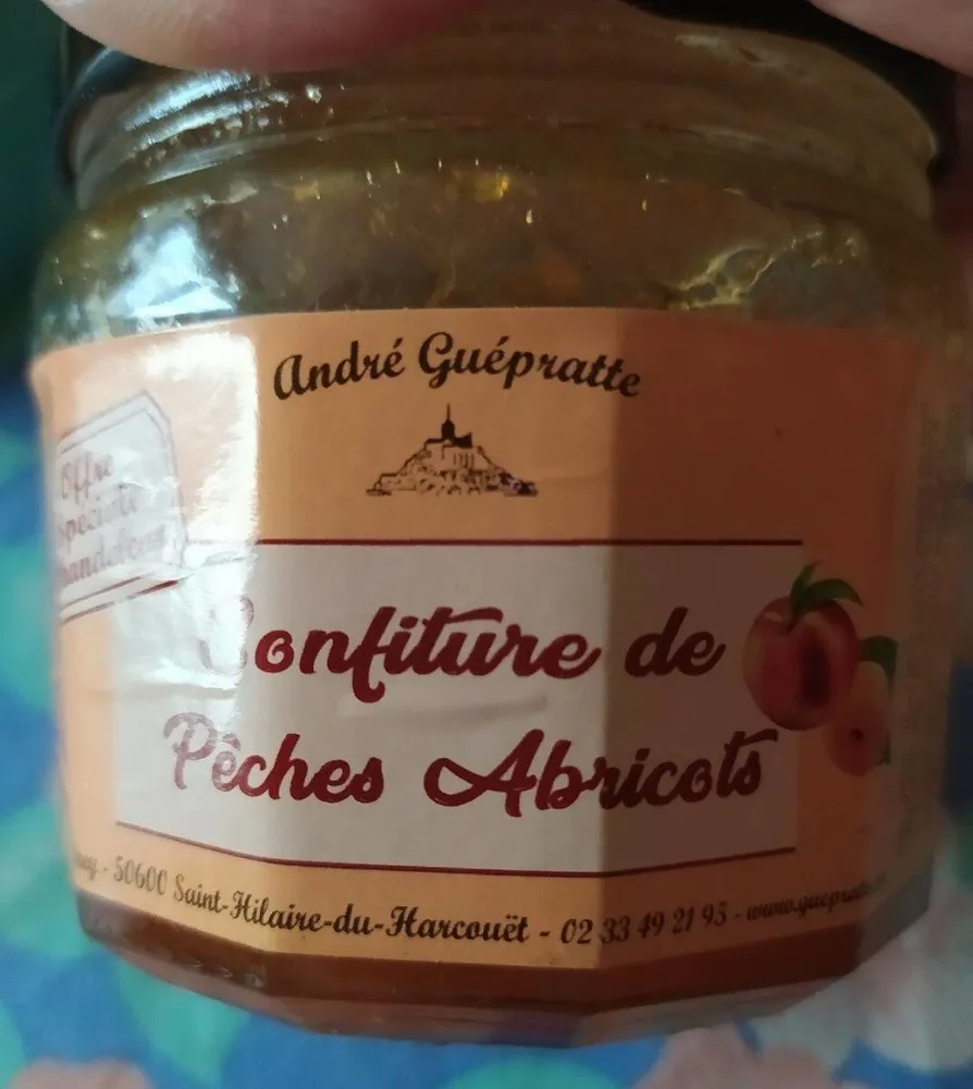 Confiture de pêches abricots