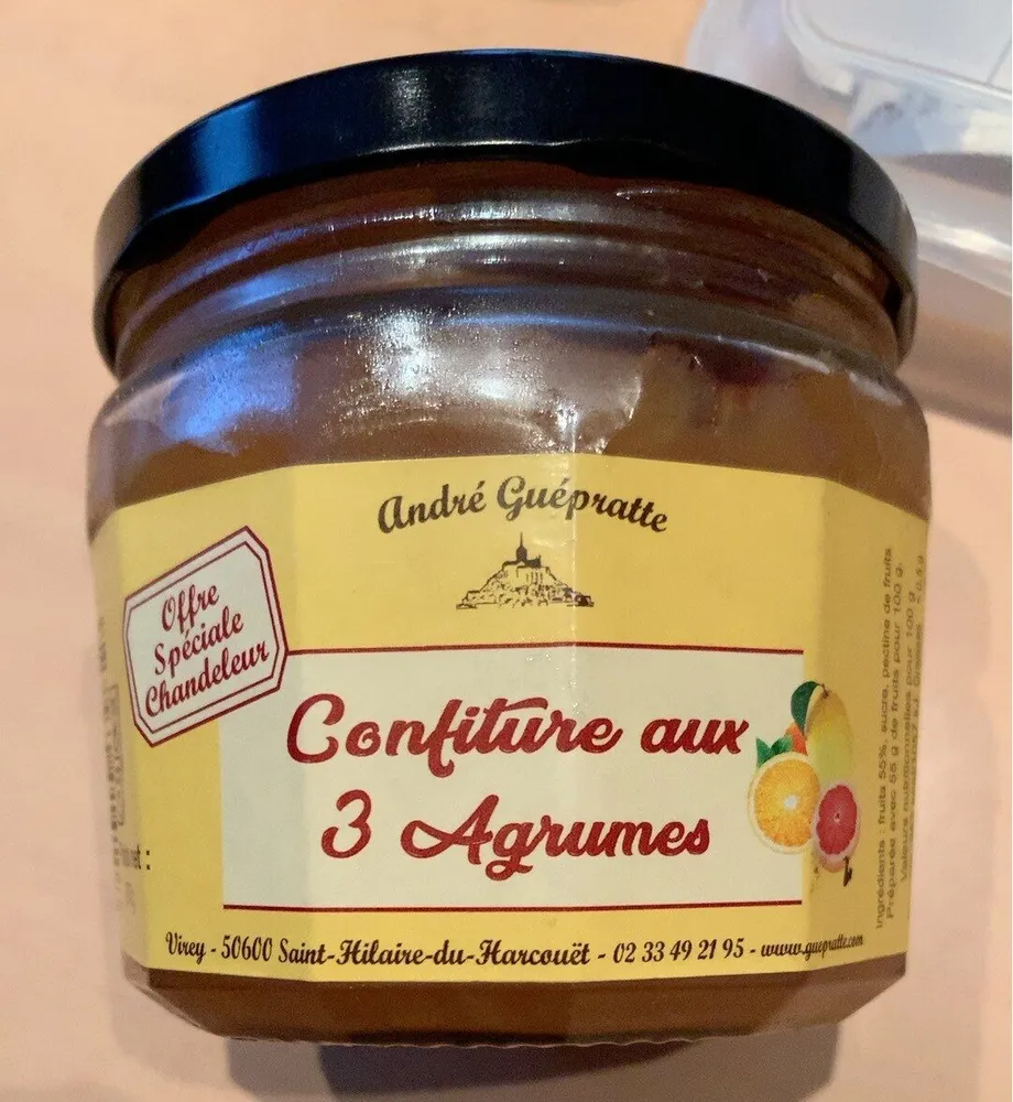 Confiture aux 3 agrumrs