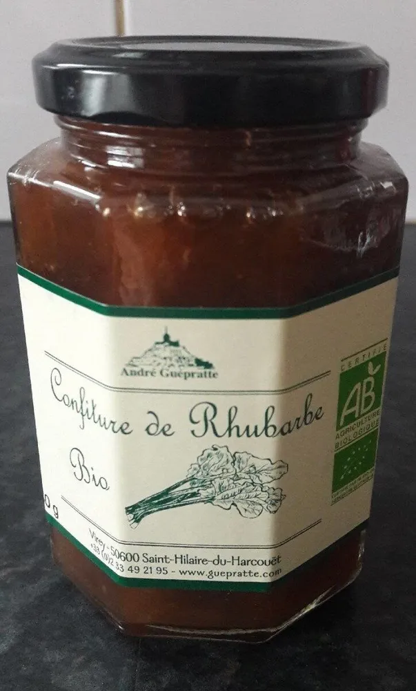 Confiture de rhubarbe bio