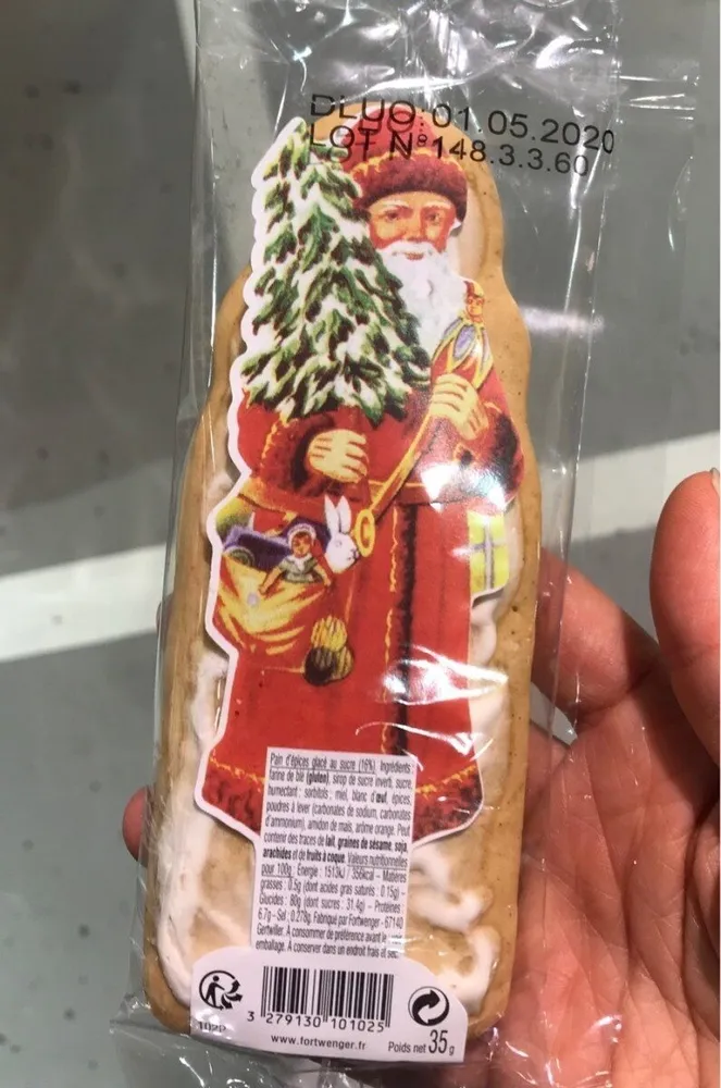 Pain d'epice glacé au sucre