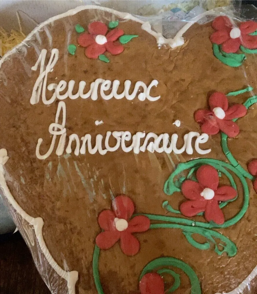 Coeur rose en pain d’epices