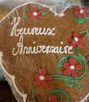 Coeur rose en pain d’epices