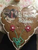 Coeur rose en pain d'epices