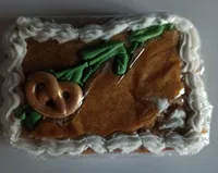 Mini rectangle en pain d'épices avec sujet sucre