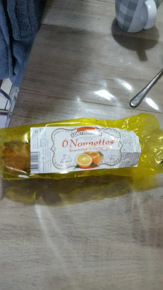 6 nonnettes fourées à l'orange