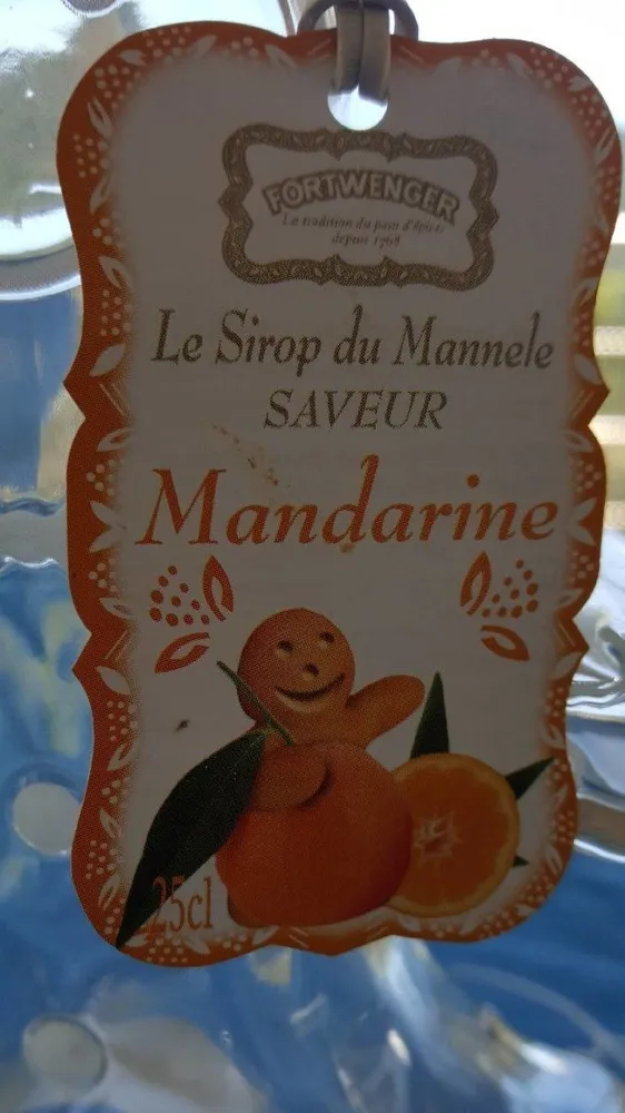 Sirop saveur mandarine